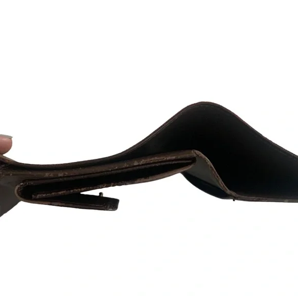 #98 LOUIS VUITTON | Authentic 2006 Damier Ebene Alexandra Wallet - Picture 13 of 15